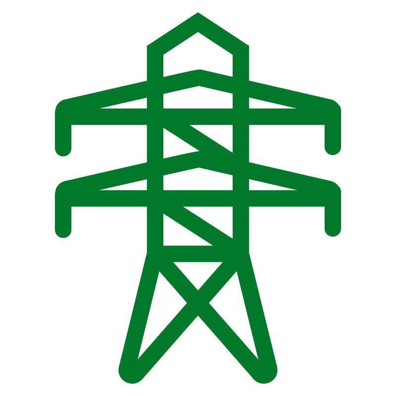 Ícono torre transmisión energía