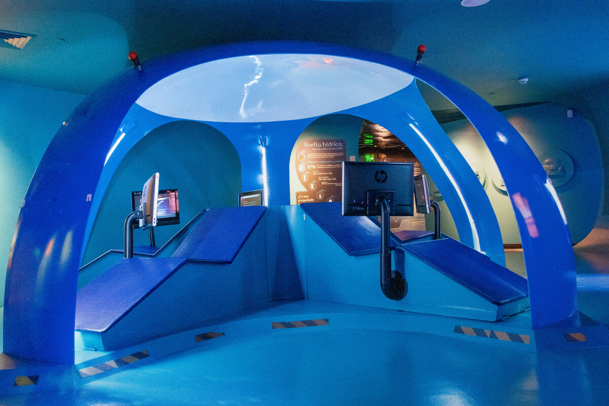 Fotografía del interior del Museo del Agua EPM