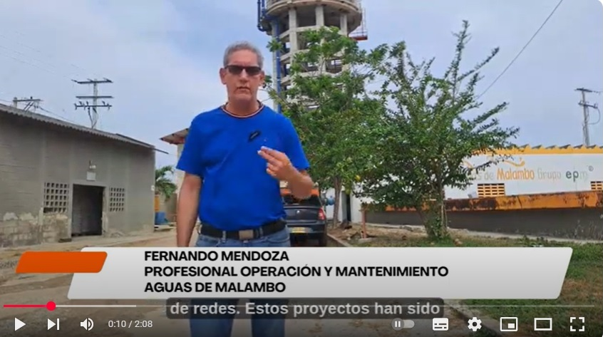 ¿Cuál es el porcentaje de avance de las obras de tanques de almacenamiento en Malambo?