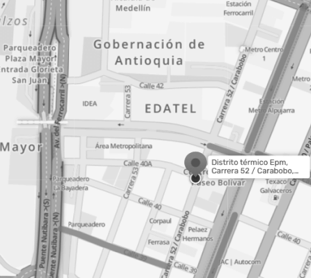 Mapa ubicación distrito térmico